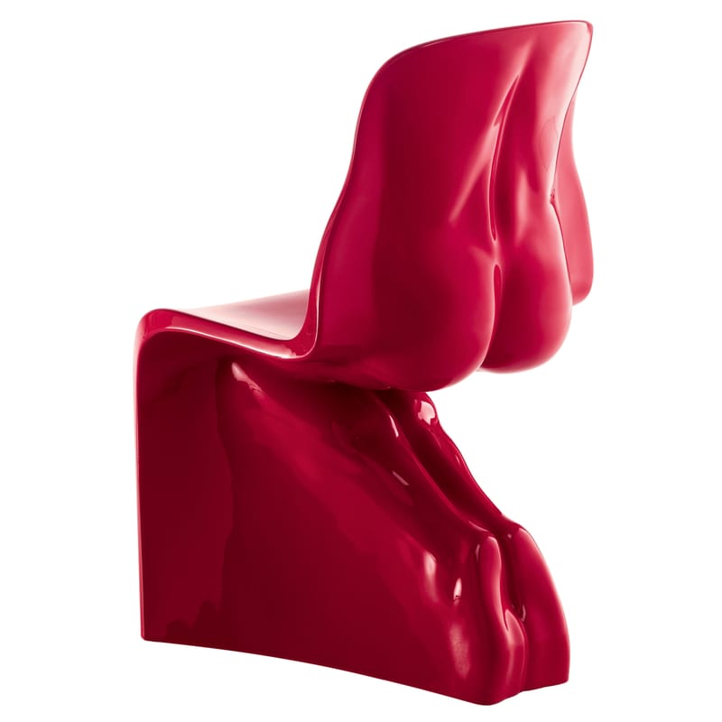 Möbel - Stühle  - Stuhl Him plastikmaterial rot lackiert - Casamania - Rot - Polyäthylen