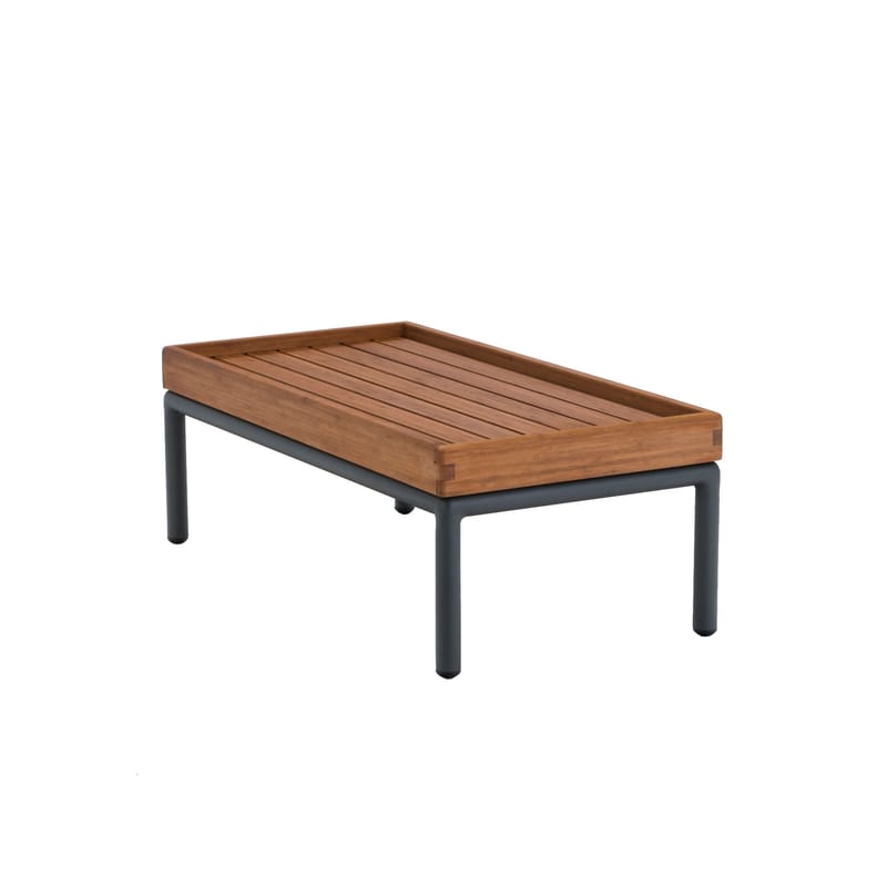 Tous les designers - Table basse Level bois naturel / 40 x 81 cm - Bambou - Houe - 40 x 81 cm / Bambou - Aluminium thermo-laqué, Bambou