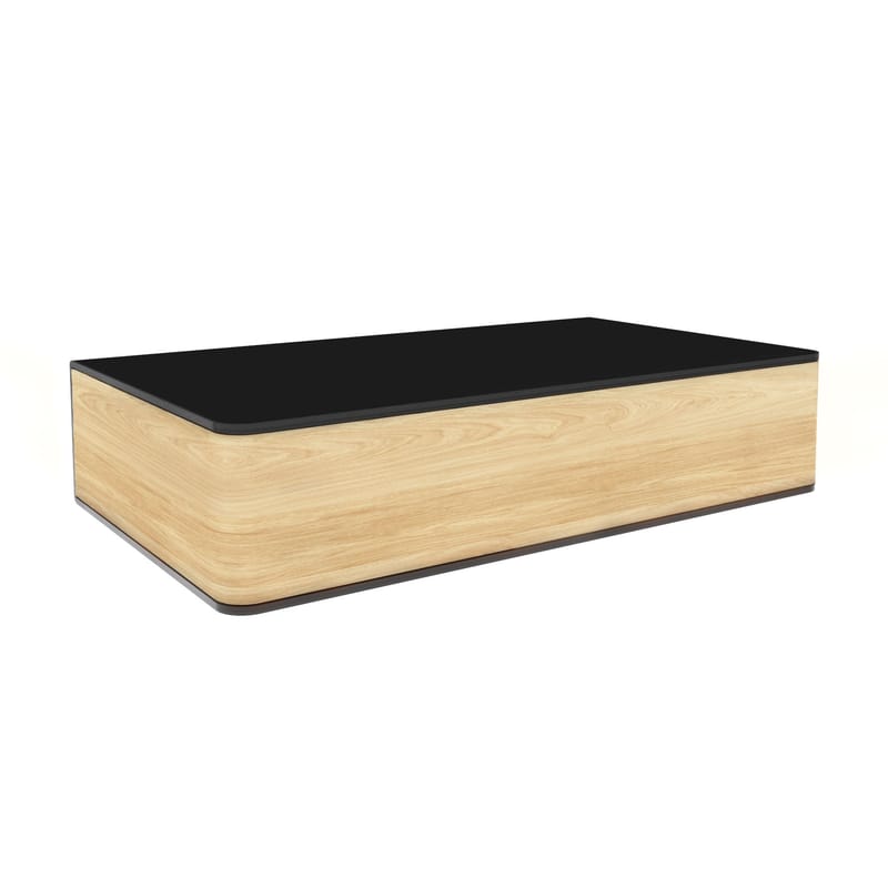 Accessories - Desk & Office Accessories - Portable Atelier Box metal black natural wood Moleskine by Driade - W 21 x H 44 cm - Driade - Natural wood / Black - Birch plywood, Lacquered steel