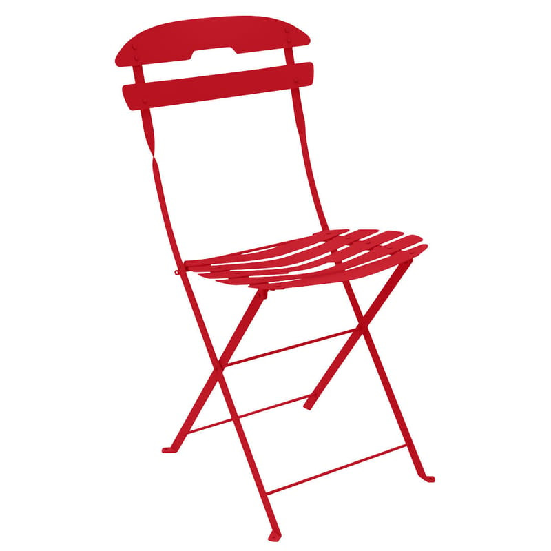 Mobilier - Chaises, fauteuils de salle à manger - Chaise pliante La Môme - Fermob - Coquelicot - Acier peint