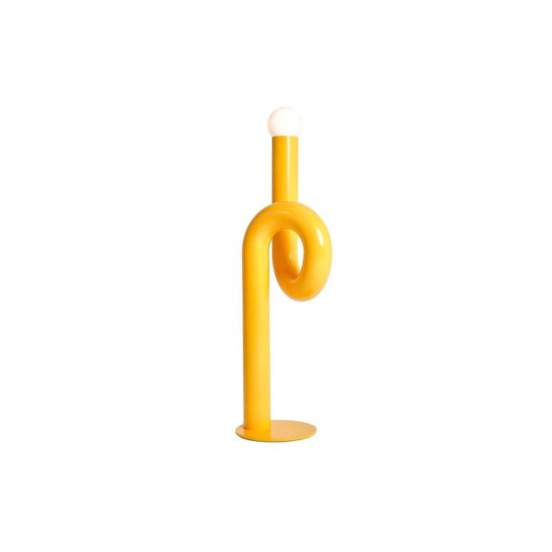 Luminaire - Lampadaires - Lampadaire Petite Modulation métal jaune / H 120 cm - Axel Chay - Jaune - Acier laqué, Verre