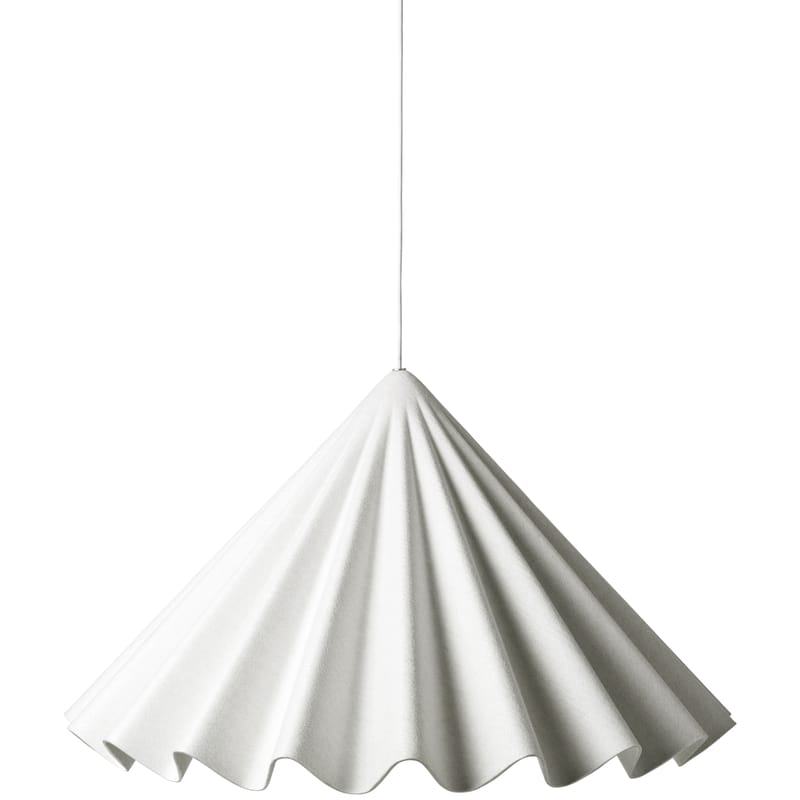 Luminaire - Suspensions - Suspension Dancing tissu blanc / Feutre - Ø 95 cm - Audo Copenhagen - Blanc cassé - Feutre
