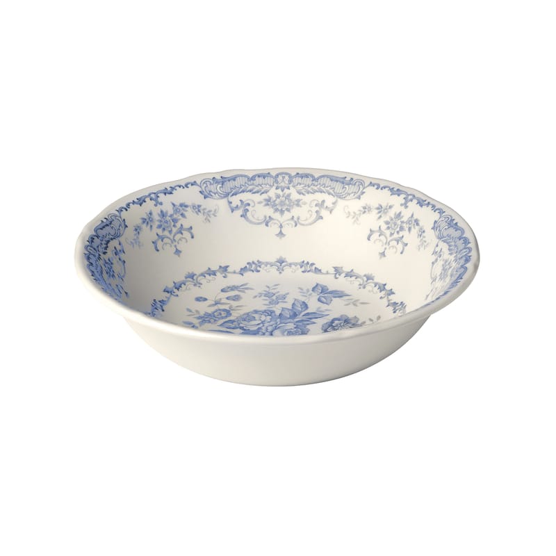 Table et cuisine - Saladiers, coupes et bols - Bol Rose céramique blanc bleu / Ø 15,7 cm - Bitossi Home - Bleu - Céramique Ironstone