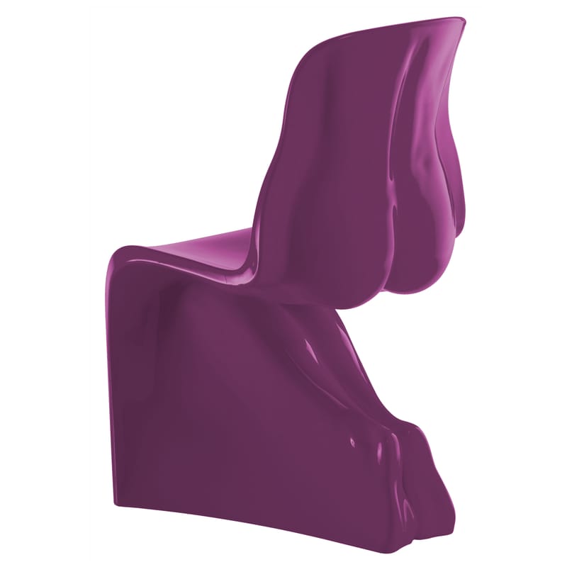 Mobilier - Chaises, fauteuils de salle à manger - Chaise Her plastique violet / laquée - Casamania - Violet - Polyéthylène