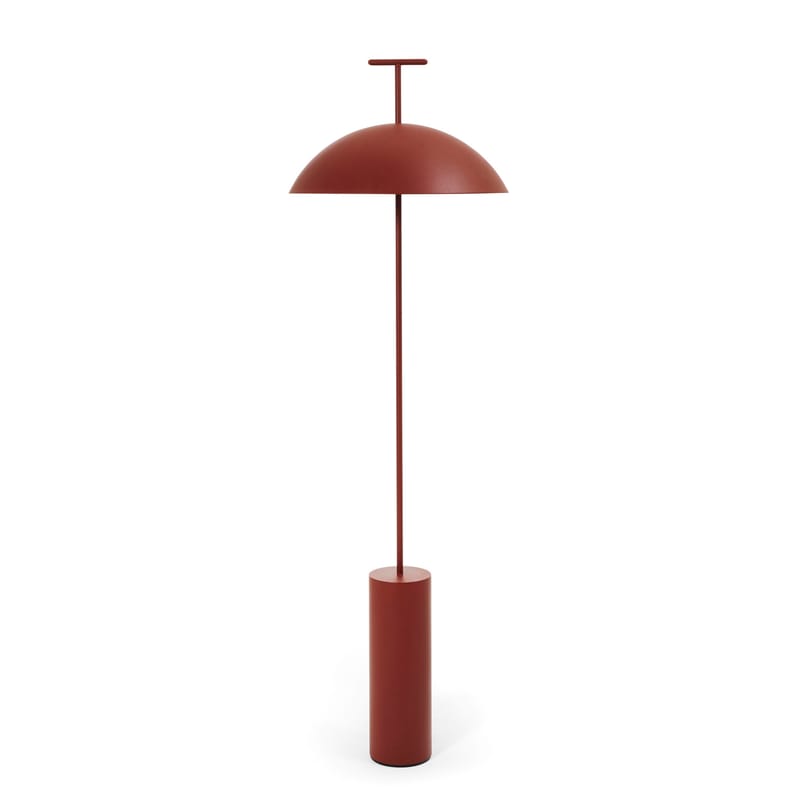 Luminaire - Lampadaires - Lampadaire Geen-a métal rouge / Liseuse / H 132 cm - Kartell - Terre de Sienne - Acier thermolaqué