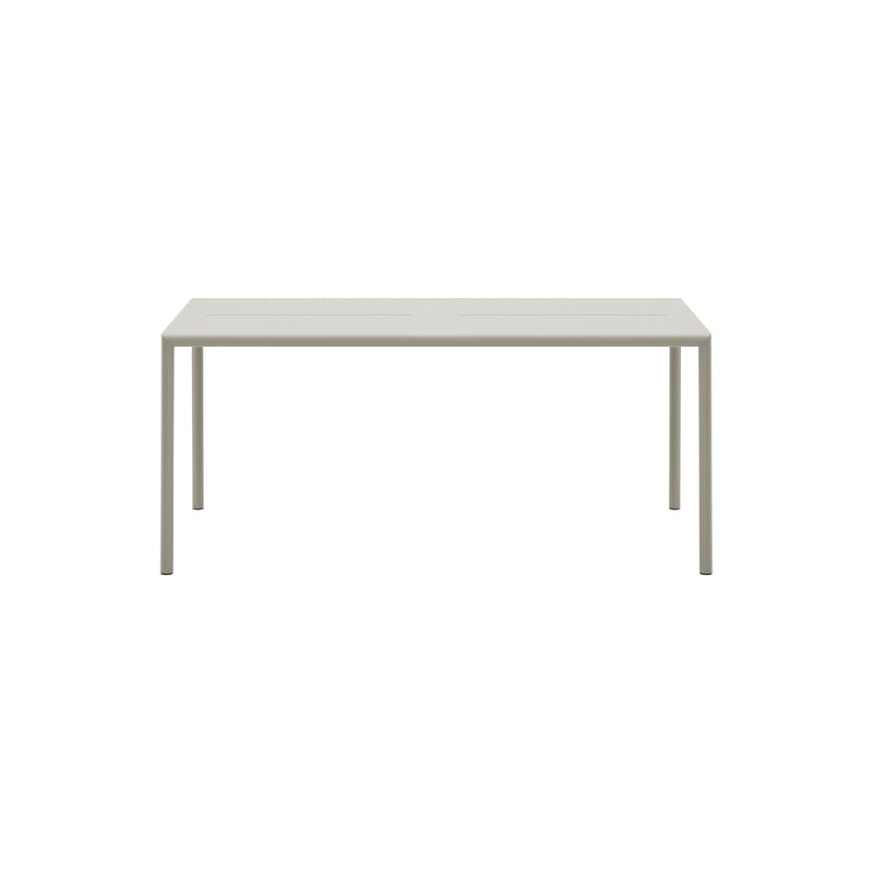 Jardin - Tables de jardin - Table rectangulaire May métal gris / 170 x 85 cm - NEW WORKS - Gris clair - Acier