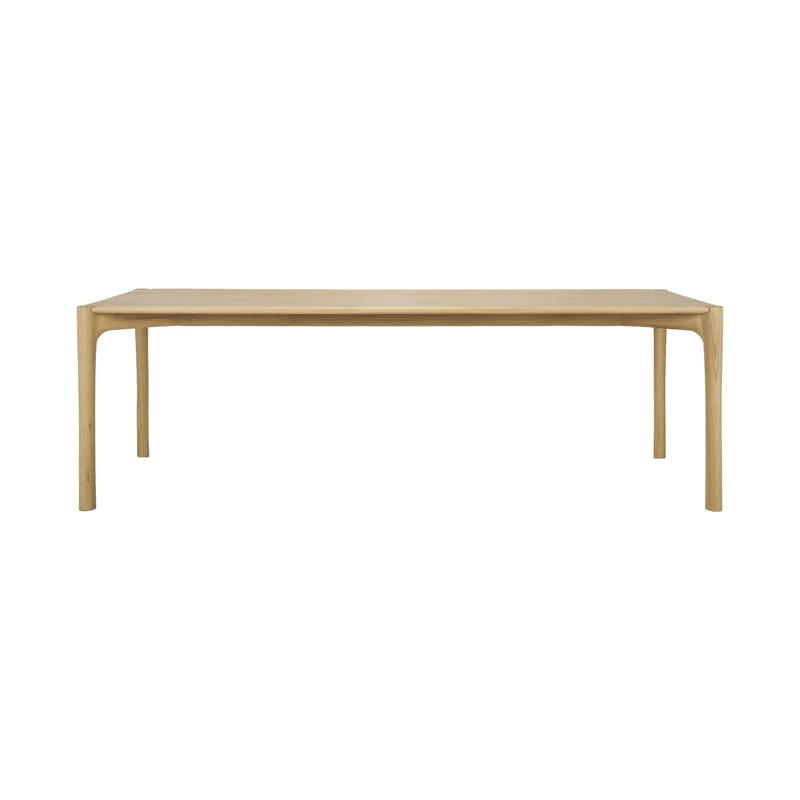 Mobilier - Tables - Table rectangulaire PI bois naturel / 240 x 100 cm - 10 personnes - Ethnicraft - Chêne naturel - Chêne massif huilé