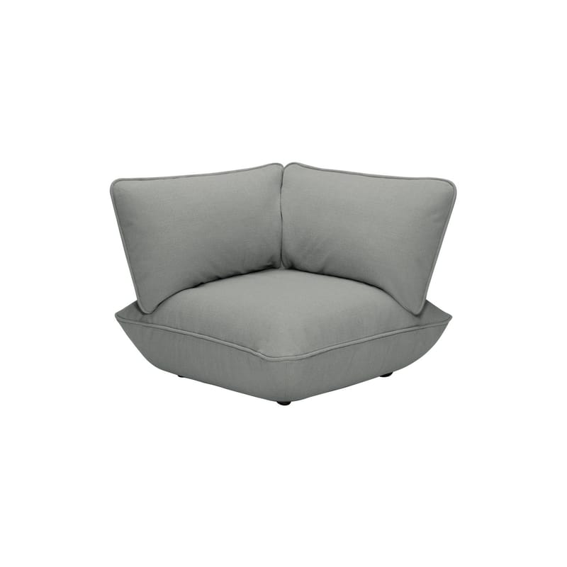 Möbel - Sofas - Armlehne  textil grau / Für Lounge-Ecksessel Sumo - Fatboy - Mausgrau - Polyacryl, Polyesterfaser