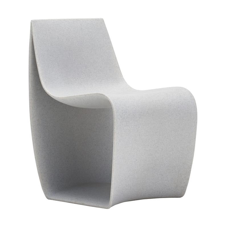 Mobilier - Chaises, fauteuils de salle à manger - Fauteuil Sign Matt plastique gris - MDF Italia - Ciment - Polyéthylène