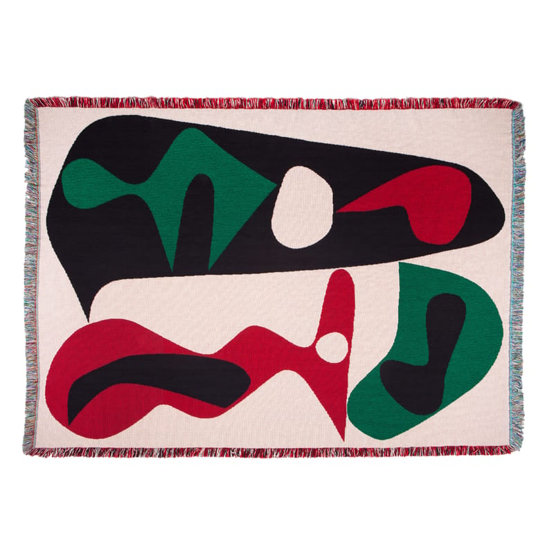 Product selections - Vintage style - Sakamoto Plaid textile multicoloured / By Kobayashi Ikki - 137 x 178 cm - Slowdown Studio - Kobayashi Ikki - Recycled cotton