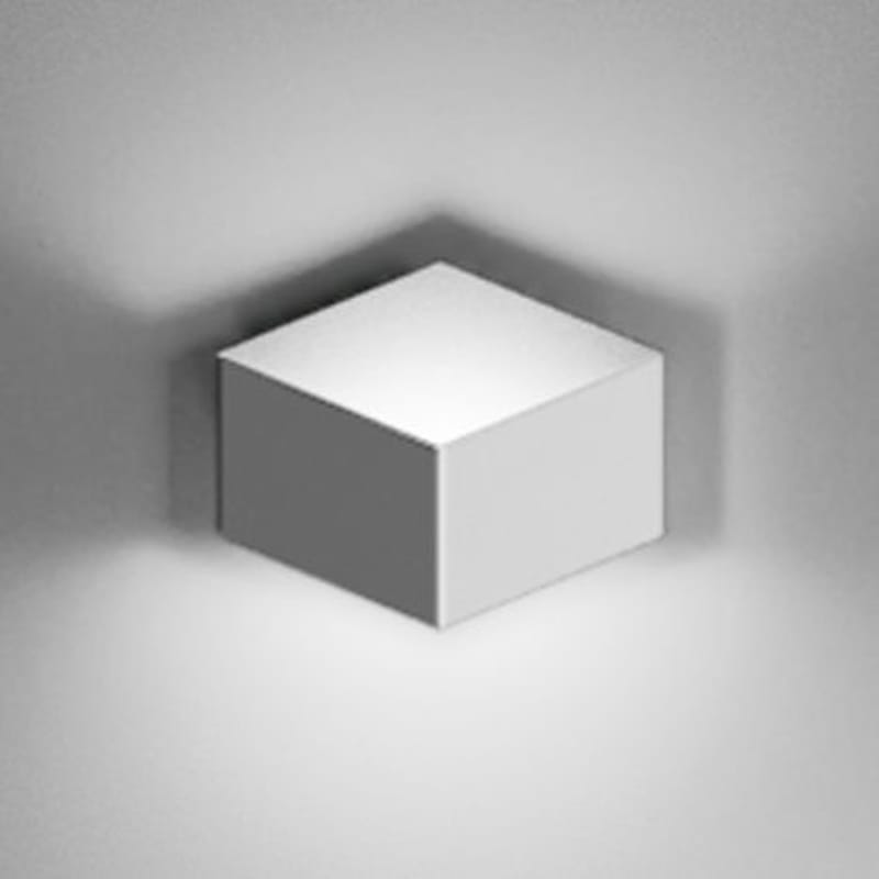 Luminaire - Appliques - Applique Fold Surface métal blanc LED / 1 élément - Vibia - Blanc - Aluminium, Méthacrylate