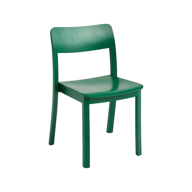 Mobilier - Chaises, fauteuils de salle à manger - Chaise Pastis bois vert - Hay - Vert - Pin laqué