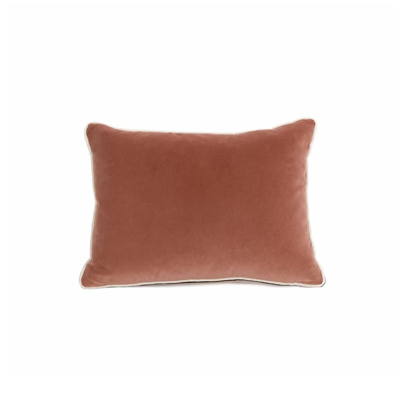 Décoration - Coussins - Coussin Quitte ou double tissu rose orange / 30 x 50 cm - Maison Sarah Lavoine - Tomette / Beige - Mousse, Velours