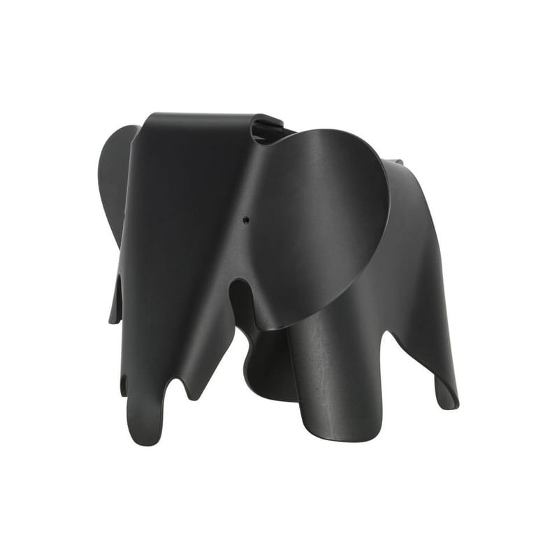 Mobilier - Mobilier Kids - Décoration Eames Elephant (1945) plastique noir / L 78,5 cm - Vitra - Noir - Polypropylène