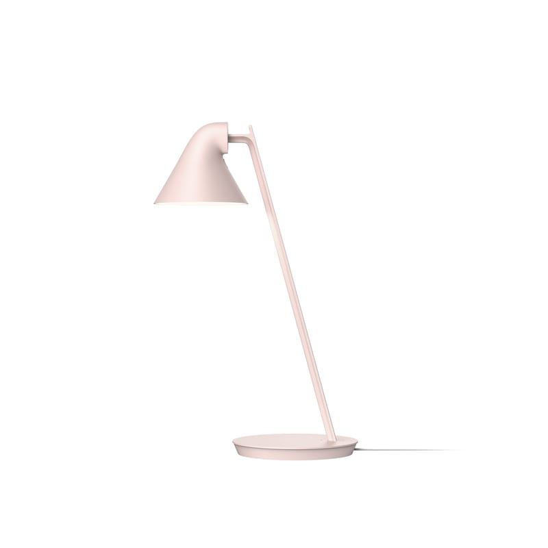 Luminaire - Lampes de table - Lampe de table NJP MINI LED métal rose / H 41,5 cm - Louis Poulsen - Rose pâle - Acier, Aluminium