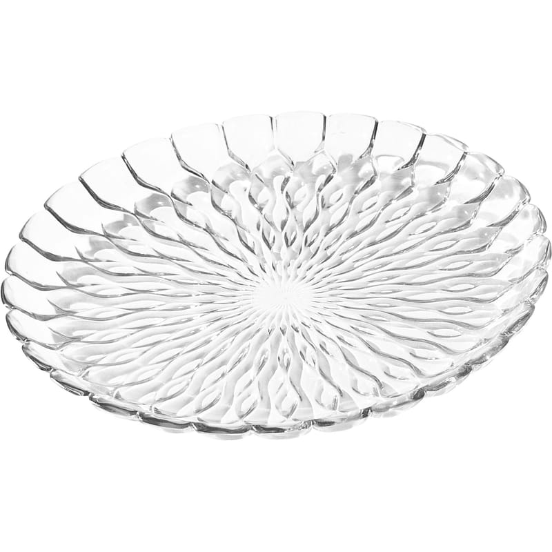 Table et cuisine - Plateaux et plats de service - Plat Jelly plastique transparent /Centre de table - Ø 45 cm - Kartell - Cristal - PMMA