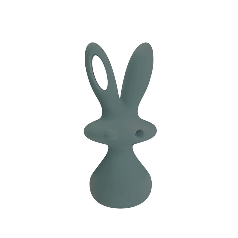 Décoration - Pour les enfants - Sculpture Bunny by Aki Kuroda plastique gris / H 60 cm - Slide - Gris Eléphant - Polyéthylène
