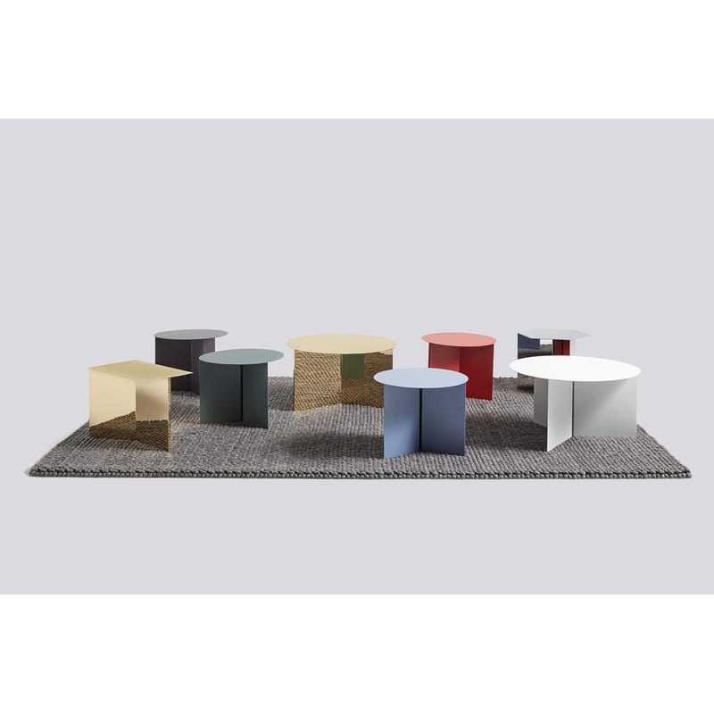 美品 HAYヘイ SLIT TABLE HEXAGON ミラー 廃盤 テーブル SLIT