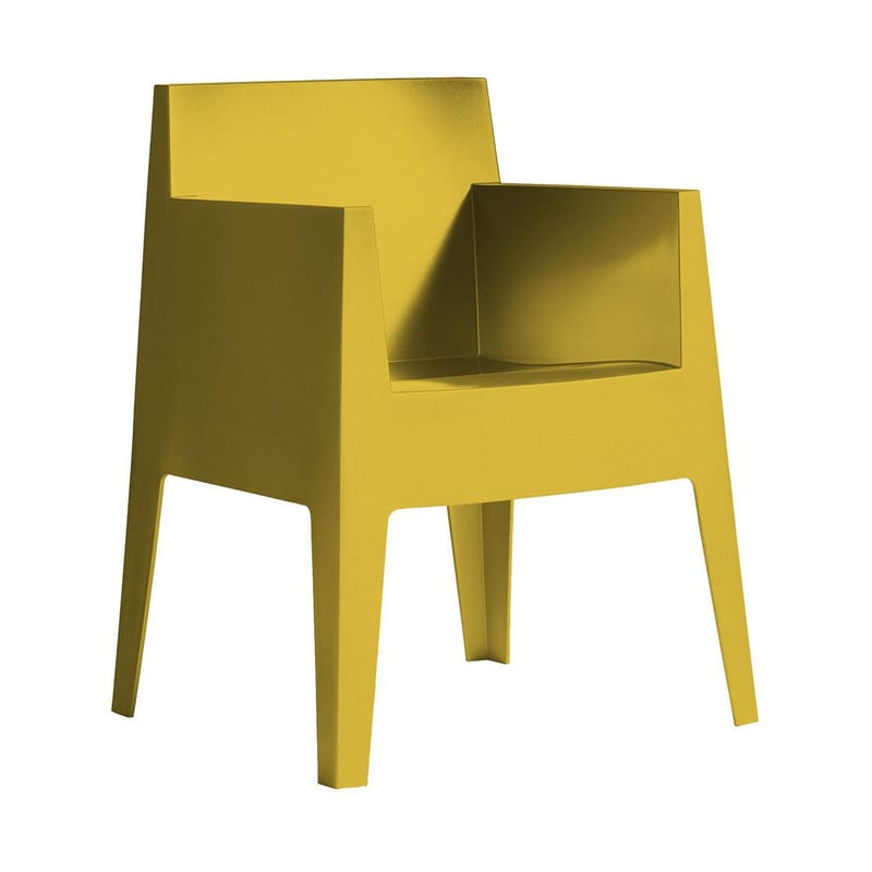 Mobilier - Chaises, fauteuils de salle à manger - Fauteuil empilable Toy plastique jaune - Driade - Moutarde - Polypropylène