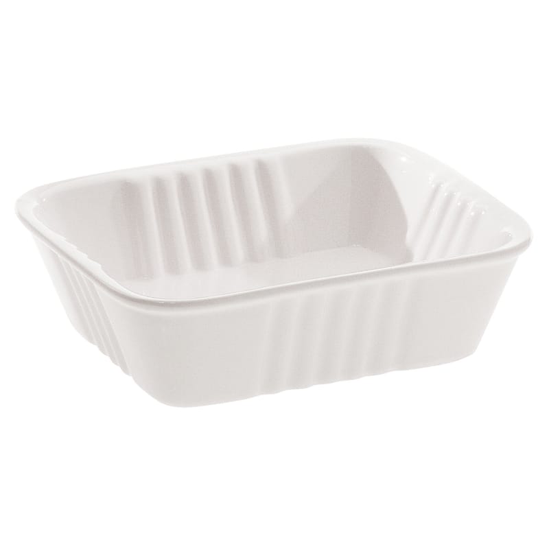 Table et cuisine - Plateaux et plats de service - Plat Estetico quotidiano céramique blanc / 14 x 11 cm - Seletti - A l\'unité / Blanc - Porcelaine