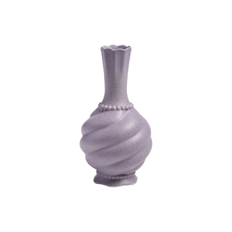 Décoration - Vases - Vase Tudor céramique violet / Ø 10 x H 19 cm - & klevering - H 19 cm / Lilas - Porcelaine