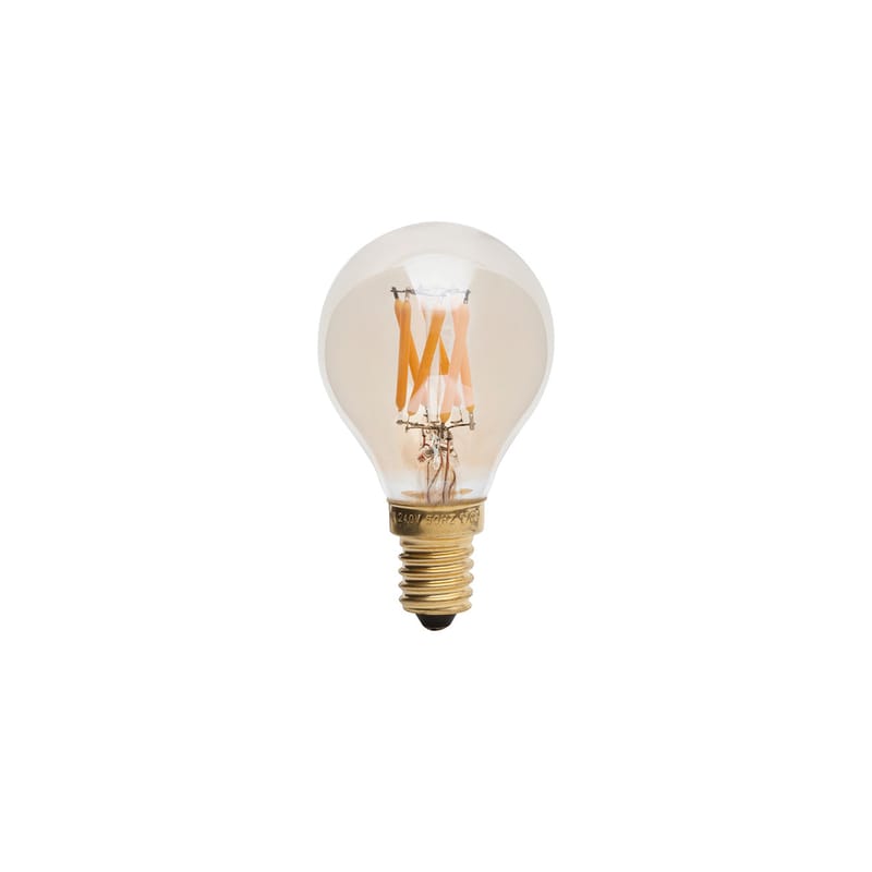 Luminaire - Ampoules et accessoires - Ampoule LED filaments E14 Pluto 3W verre gris / 2200K, 180lm - TALA - Ambre fumé / 3W (2200K) - Nickel, Verre