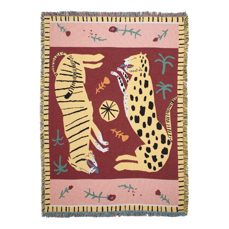 aktion - Dekorative Leuchten - Plaid July textil bunt / By James Daw - 137 x 178 cm - Slowdown Studio - James Daw - Recycelte Baumwolle