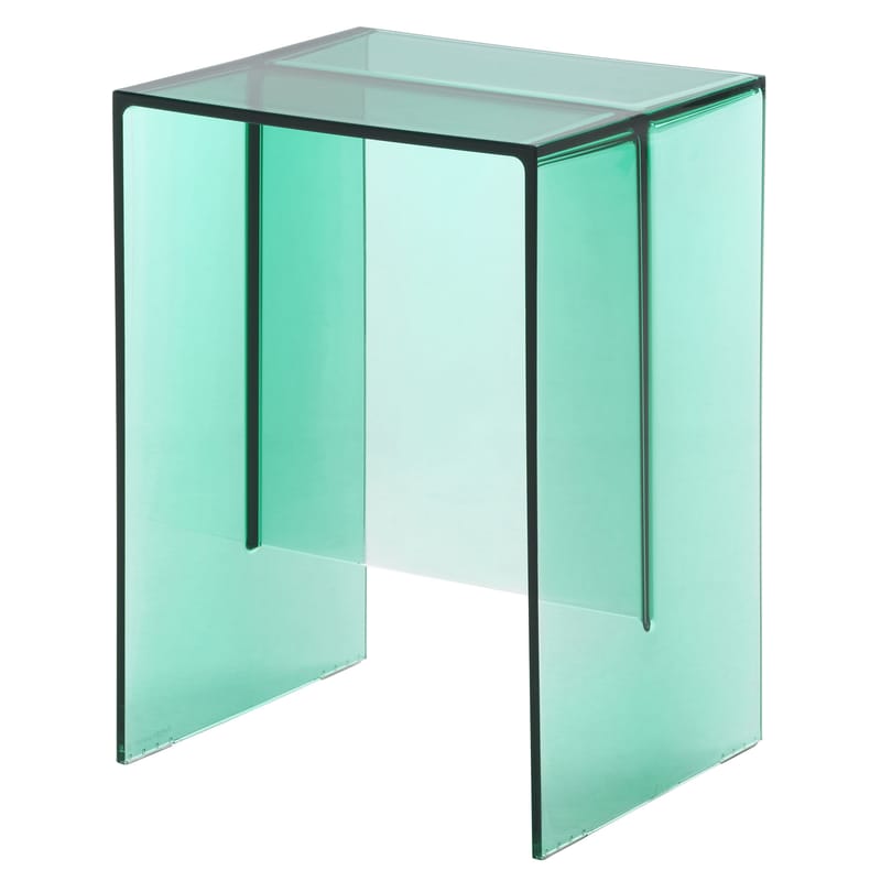 Mobilier - Tables basses - Table d\'appoint Max-Beam plastique vert / Tabouret - Kartell - Vert aigue marine - PMMA