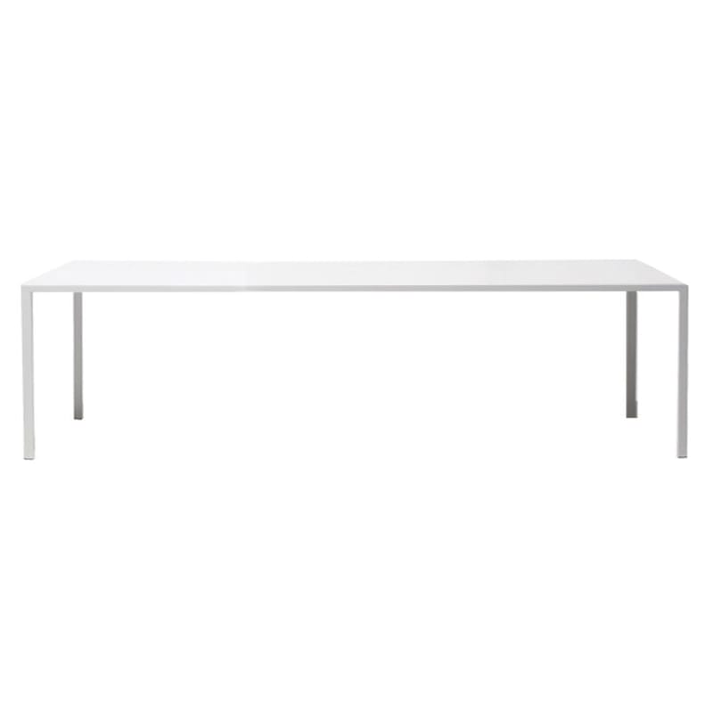 Mobilier - Mobilier d\'exception - Table rectangulaire Tense métal plastique blanc / 90 x 220 cm - Résine acrylique - MDF Italia - 90 x 220 cm - Blanc - Aluminium revêtu de résine