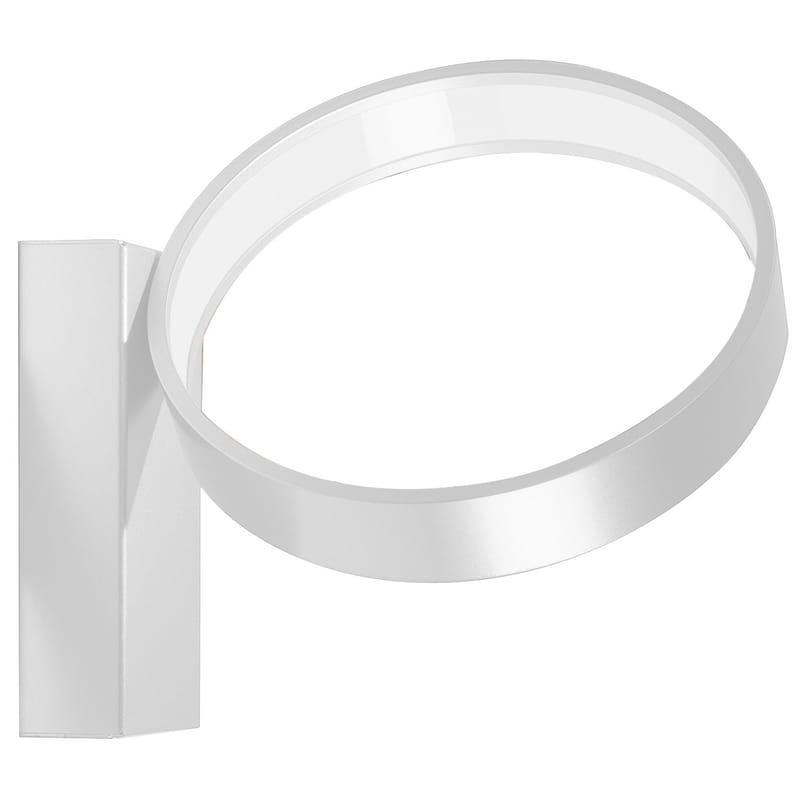 Luminaire - Appliques - Applique Eclittica métal blanc LED / Ø 20 cm - Danese Light - Blanc - Aluminium peint, Méthacrylate