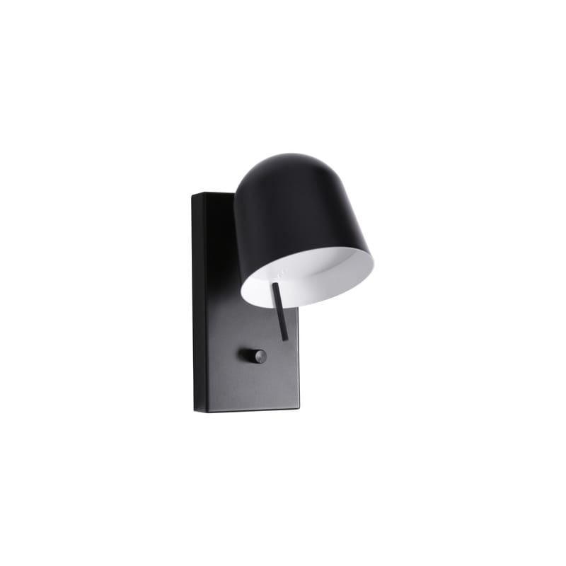Illuminazione - Lampade da parete - Applique HO metallo nero / L 13 x H 23 cm - Orientabile - ENOstudio - Nero - Acciaio verniciato