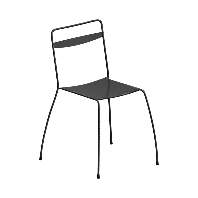 Mobilier - Chaises, fauteuils de salle à manger - Chaise Tondella métal marron - Zeus - Marron métallisé - Acier