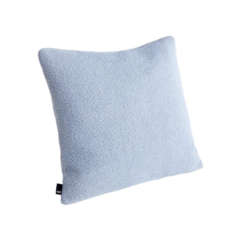 Interni - Cuscini  - Cuscino Texture tessuto blu / 50 x 50 cm - Hay - Blu ghiaccio -  Plumes, Acrilico, Cotone, Lana
