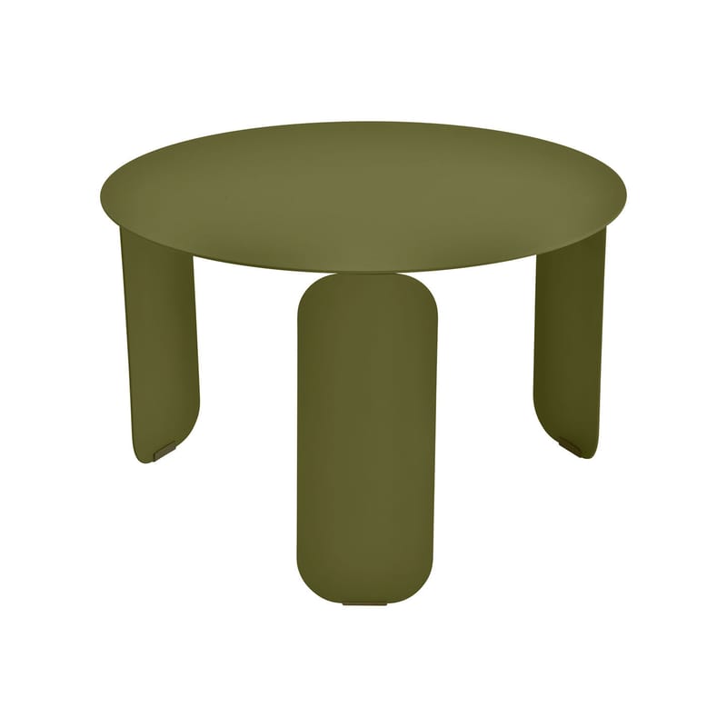Mobilier - Tables basses - Table basse Bebop métal vert / Ø 60 x H 38 cm - Fermob - Pesto - Acier, Aluminium