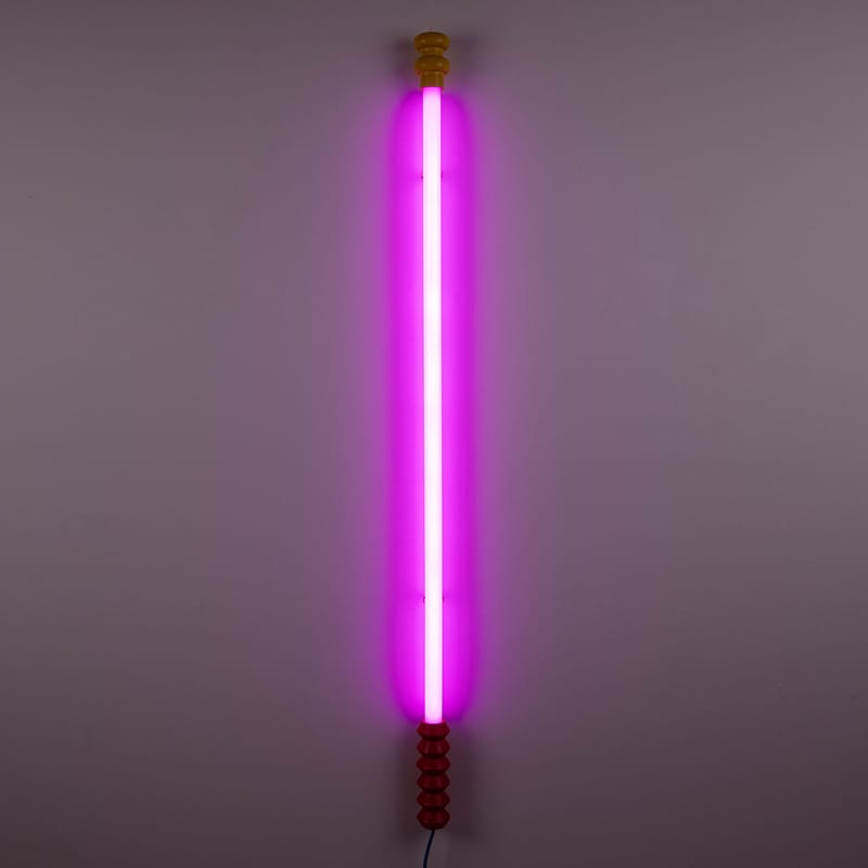 Pink store purple light