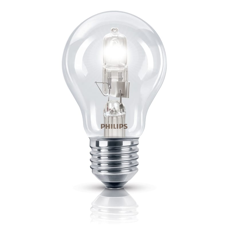 Luminaire - Ampoules et accessoires - Ampoule Eco-halogène E27 EcoClassic Standard verre transparent / 42W (55W) - 630 lumen - Philips - 42W (55W) - Métal, Verre