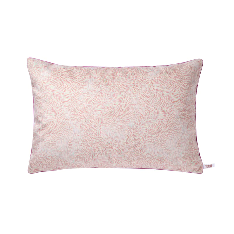 Dekoration - Kissen - Kissen Volutes textil rosa / 60 x 40 cm - Petite Friture - Volutes / Rosa - Baumwolle, Velours