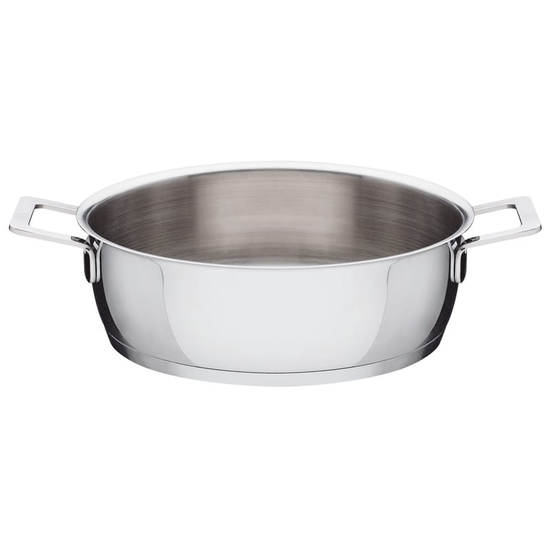 Table et cuisine - Plats et cuisson - Rondin Pots and Pans métal / Ø 24 cm - Alessi - Ø 24 cm - Acier inoxydable