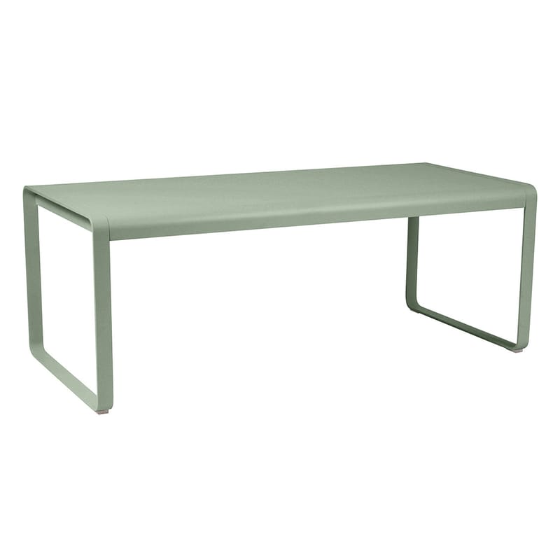 Jardin - Tables de jardin - Table rectangulaire Bellevie métal vert / L 196 cm - 8 à 10 personnes - Fermob - Cactus - Aluminium