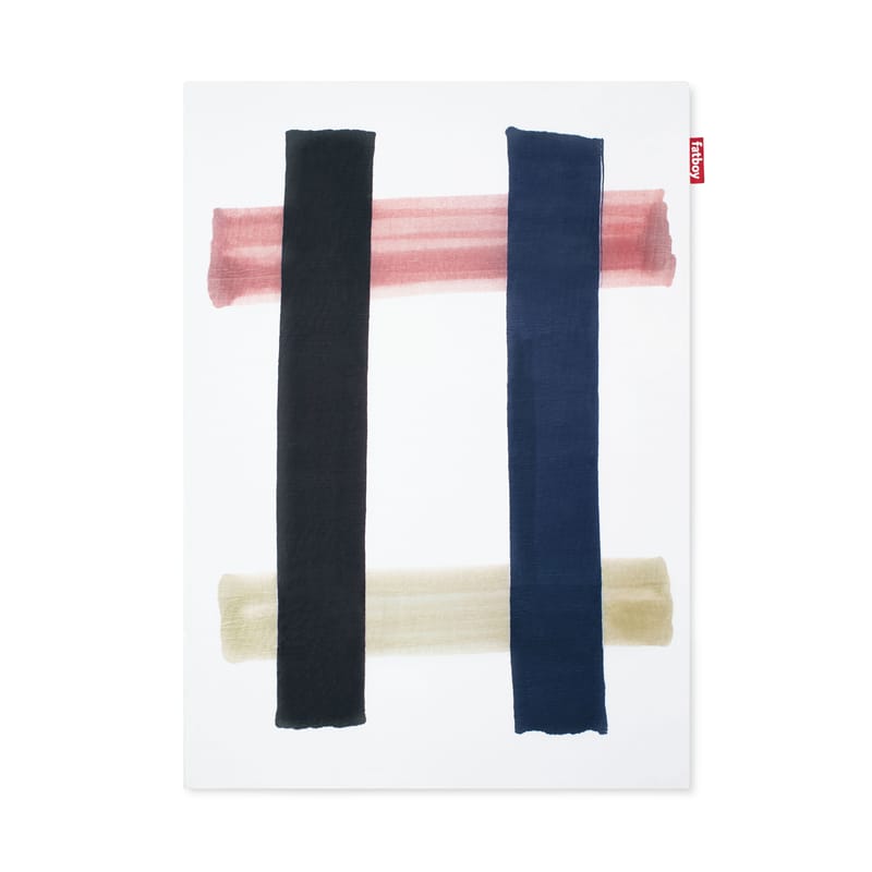 Décoration - Tapis - Tapis Colour Blend  bleu noir / Small - 230 x 160 cm - Fatboy - Charbon / bleu - Polyester