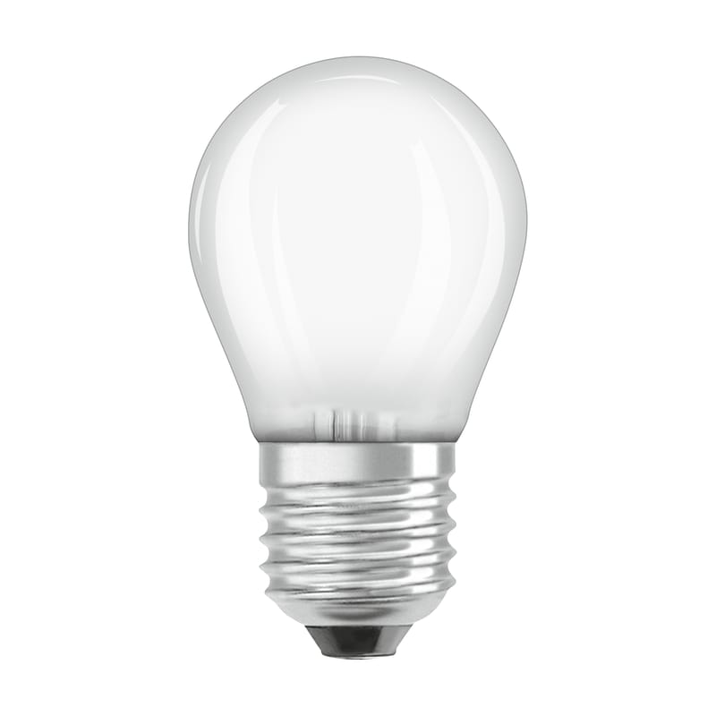 Luminaire - Ampoules et accessoires - Ampoule LED E27  verre blanc / Sphérique dépolie - 3W=25W (2700K, blanc chaud) - Osram - 3W=25W - Verre