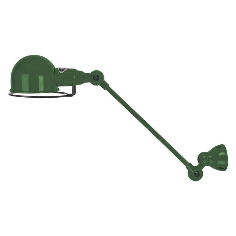 Illuminazione - Lampade da parete - Applique Signal metallo verde 1 braccio articolato - L 30 cm - Jieldé - Verde oliva brillante - Acciaio inossidabile