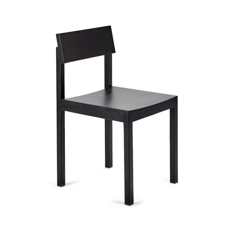 Mobilier - Chaises, fauteuils de salle à manger - Chaise Silent bois noir - valerie objects - Charbon - Frêne