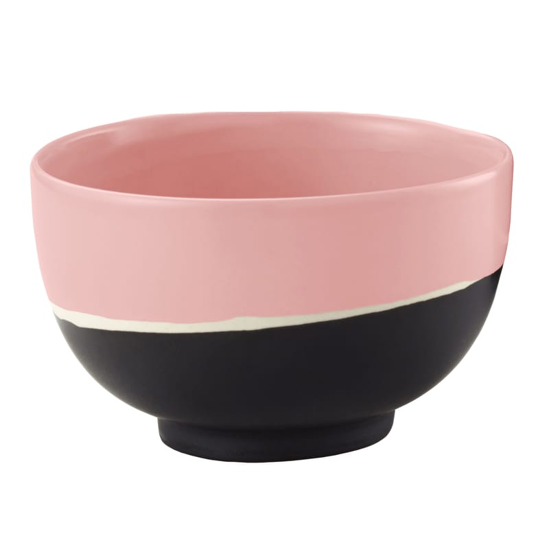 Table et cuisine - Saladiers, coupes et bols - Coupelle Sicilia céramique rose noir / Ø 8,5 cm - Maison Sarah Lavoine - Baby rose - Grès peint et émaillé