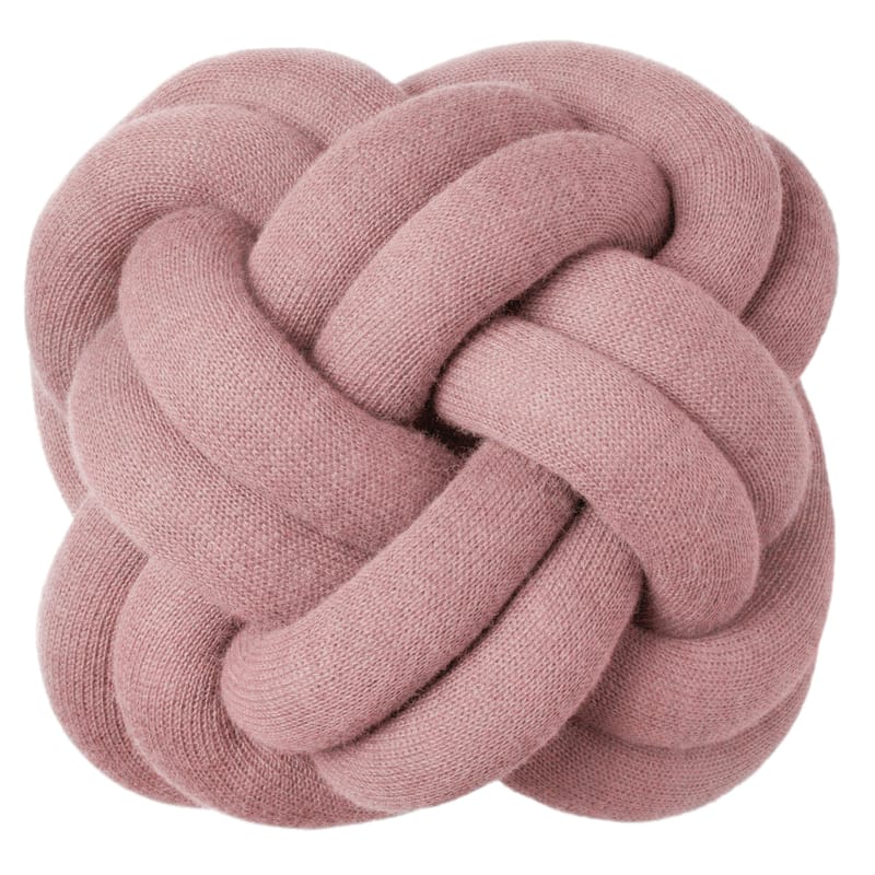 Decoration - Children\'s Home Accessories - Knot Cushion textile pink - Design House Stockholm - Pink - Acrylic, Wool
