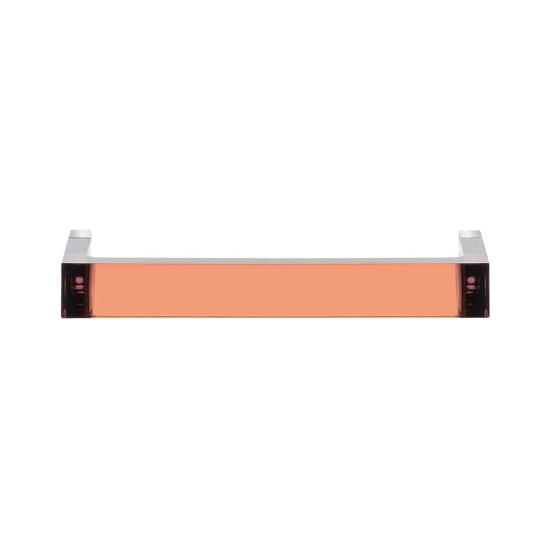 Mobilier - Portemanteaux, patères & portants - Porte-serviettes mural Rail plastique rose / L 45 cm - Kartell - Rose nude - PMMA
