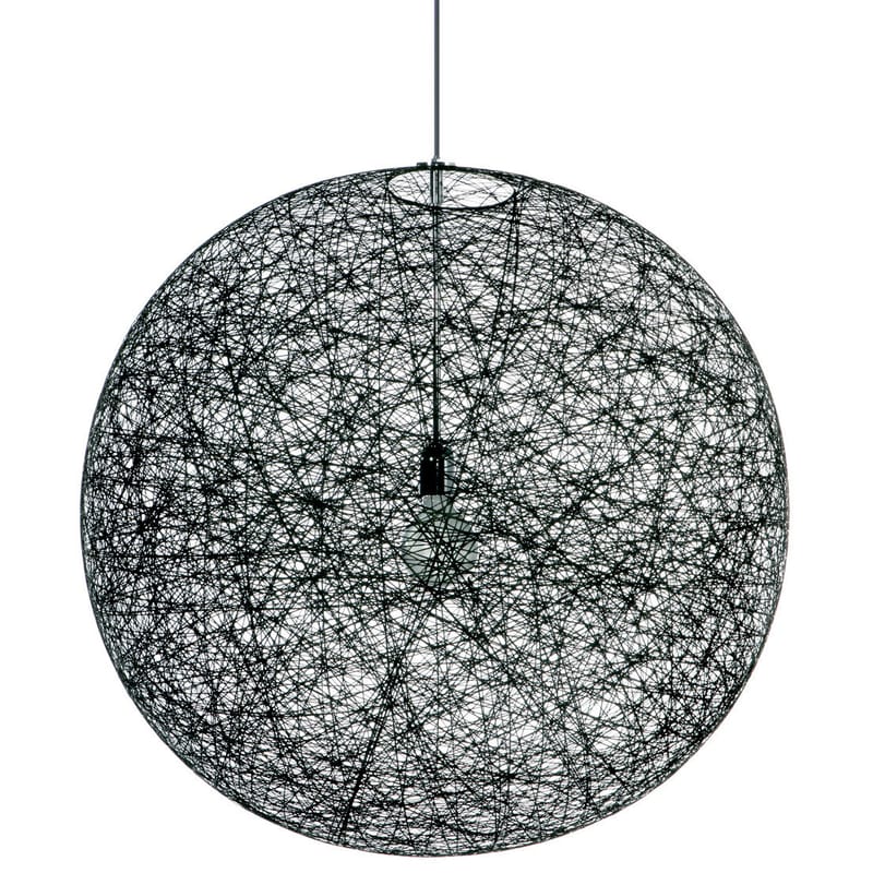 Luminaire - Suspensions - Suspension Random Light plastique noir / Small - Ø 50 cm / Bertjan Pot, 2001 - Moooi - Noir - Fibre de verre