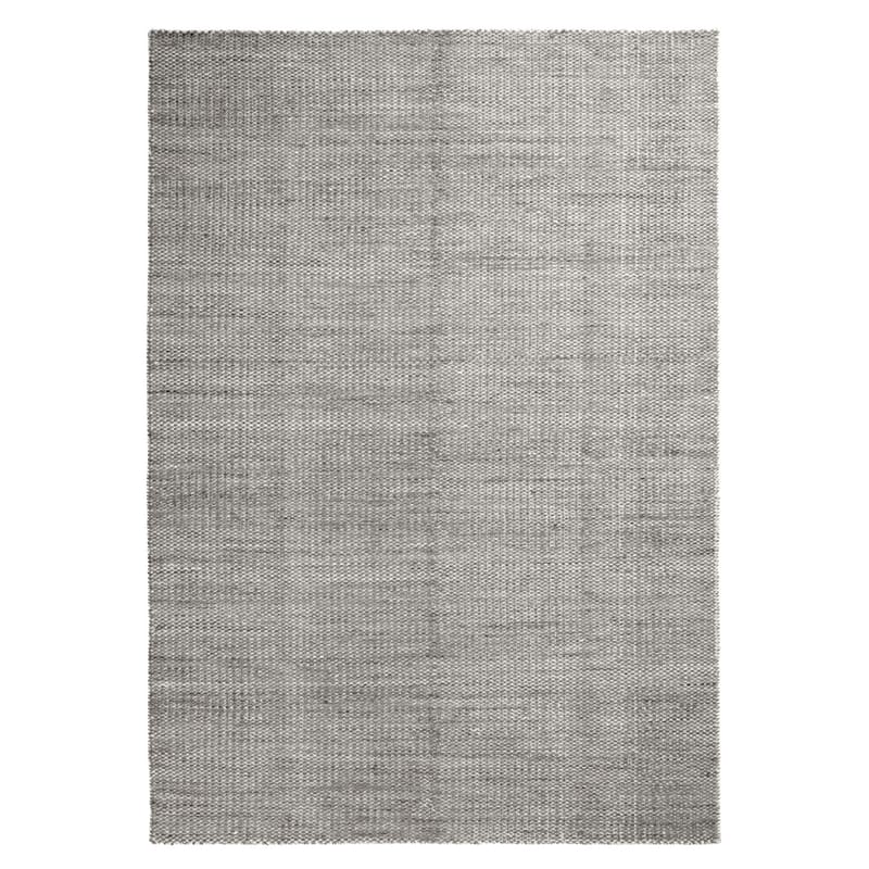 Interni - Tappeti - Tappeto Moiré Kelim Large tessuto grigio / Tessuto a mano - 300 x 200 cm - Hay - Grigio - Lana