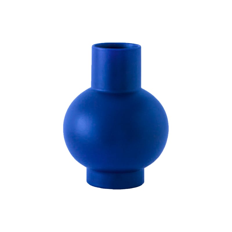 Décoration - Vases - Vase Strøm Large céramique bleu / H 24 cm - Fait main / Nicholai Wiig-Hansen, 2016 - raawii - Bleu Horizon - Céramique