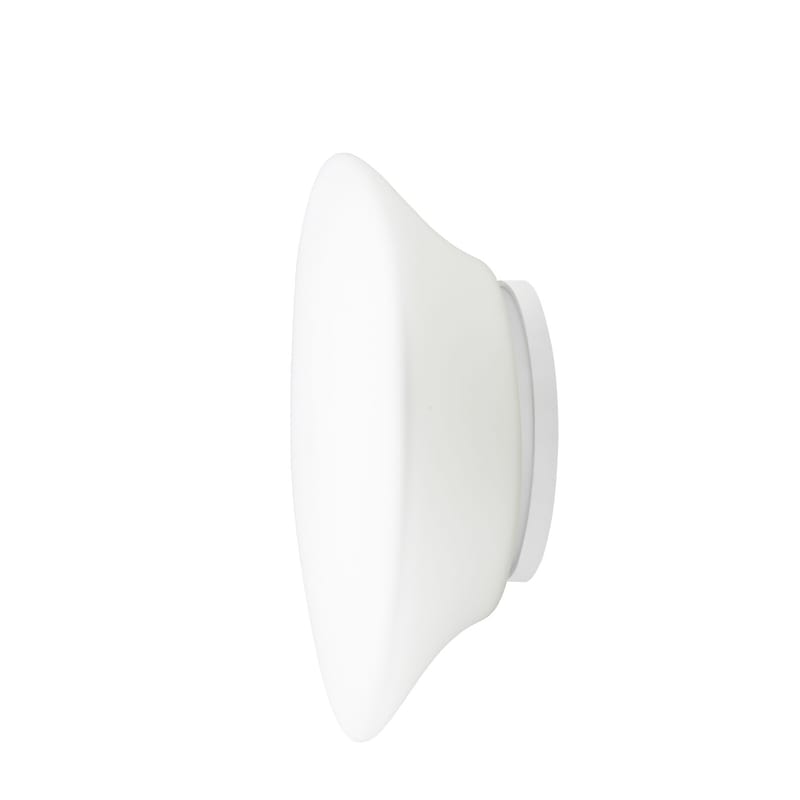 Luminaire - Appliques - Applique Mycena verre blanc Ø 38 cm - Fabbian - Blanc - H 38 cm - Verre